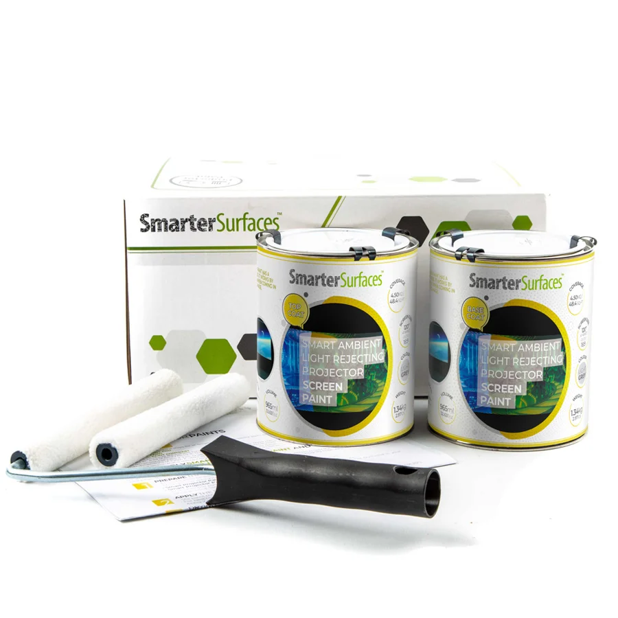 Ambient light rejecting projector screen paint full kit