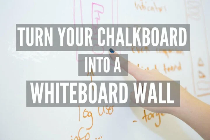 Convert Your Chalkboard Into a Whiteboard Wall